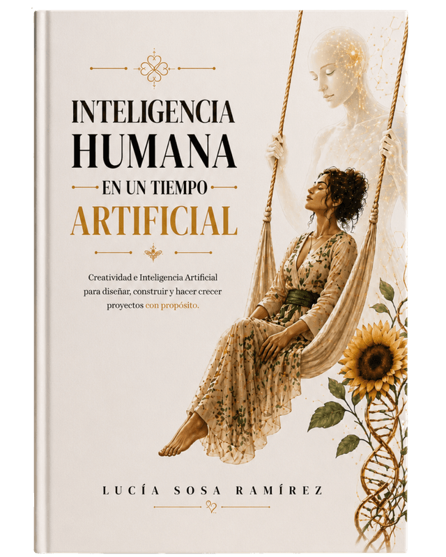 Mockup del libro — Inteligencia Humana en un Tiempo Artificial